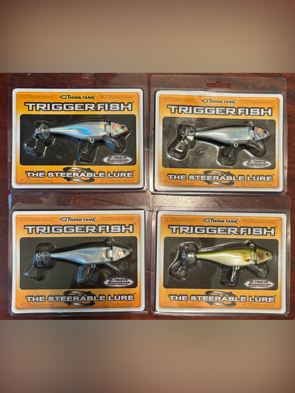 Set a four brand new fishing lures